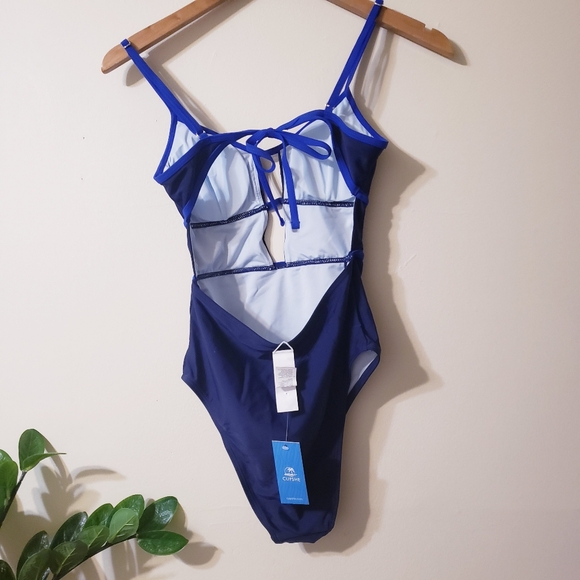 Cupshe NWT Bralette Swimsuit 'DAA12E5D025UT' in Navy - XS - Picture 6 of 9